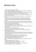 Mechanics Exam  Actual Questions with Verified Answers &lpar;2026 &sol; 2027&rpar;&comma; 100&percnt; Guarantee Score Pass