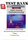 PACKAGE DEAL FOR &vert;&vert; Stahl s Essential Psychopharmacology Neuroscientific Basis and Practical Applications 4TH & 5TH EDITIONS TEST BANKS &sol;&sol; 100&percnt; SATISFACTION&excl;&excl;&excl;