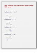 IGCSE Reflections Exam Questions And Answers Verified  100&percnt; Correct 