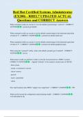 Red Hat Certified Systems Administrator  &lpar;EX200&rpar; - RHEL7 UPDATED ACTUAL   Questions and CORRECT Answers 