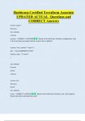 Hashicorp Certified Terraform Associate  UPDATED ACTUAL  Questions and  CORRECT Answers 