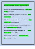 Hawaii massage therapy Quiz 20252026 Precision Exam Prep&colon; Model Questions Backed by Experts