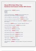 Illinois DECA State Officer Test   Questions And Answers Verified 100&percnt; Correct