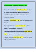 Hawaii State Massage Therapy Laws Questions And Answers