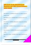 D393 Study Guide 2025&sol;2026 Exam  Questions with 100&percnt; Correct Answers &vert;  Latest Update 