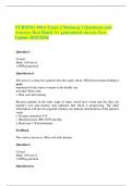 NURSING 496A Exam 2 &ndash; MedSurg 3 Questions and Answers&comma; Best Rated &lpar;2025&sol;2026 Update&rpar;