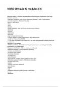 NURS 600 quiz &num;3 modules 5-6  Questions and Revised Correct Answers &lpar;2026 &sol; 2027&rpar; 100&percnt; Guarantee Pass