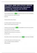 UCF FINAL QMB 3200 STACEY BROOK SUMMER Comprehensive Questions &lpar;Frequently Tested&rpar; and Verified Answers Graded A&plus;