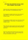 CPR TEST 2025 UPDATED ACTUAL EXAM  WITH CORRECT SOLUTIONS&period;