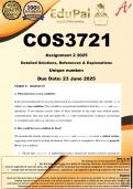 COS3721 Assignment 2 &lpar;COMPLETE ANSWERS&rpar; 2025 - DUE 23 June 2025