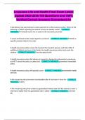 Louisiana Life and Health Final Exam Latest Update 2025-2026 150 Questions and 100&percnt; Verified Correct Answers Guaranteed A&plus;