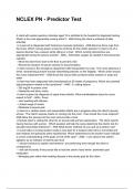 NCLEX PN - Predictor Test NEWEST 2025&sol;2026 ACTUAL EXAM COMPLETE QUESTIONS AND CORRECT DETAILED ANSWERS &lpar;VERIFIED ANSWERS&rpar; &vert;ALREADY GRADED A&plus;&vert;&vert;BRAND NEW&excl;&excl;