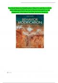 Test Bank Behavior Modification&colon; What It Is and How to Do It 12th Edition&lpar;LATEST&rpar; by Garry Martin & Joseph Pear All Chapters&lpar;1-30&rpar;&vert; Expert Verified Answers&vert; Grade A&plus;