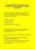 DYSRHYTHMIAS &lpar;NCLEX&rpar; EXAM 1 2025  UPDATED ACTUAL EXAM WITH CORRECT  SOLUTIONS&period;