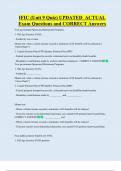 IFIC &lpar;Unit 9 Quiz&rpar; UPDATED  ACTUAL   Exam Questions and CORRECT Answers 