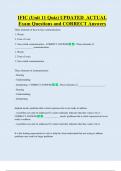 IFIC &lpar;Unit 11 Quiz&rpar; UPDATED  ACTUAL   Exam Questions and CORRECT Answers