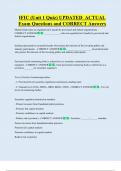 IFIC &lpar;Unit 1 Quiz&rpar; UPDATED  ACTUAL   Exam Questions and CORRECT Answers 