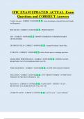 IFIC EXAM UPDATED  ACTUAL  Exam  Questions and CORRECT Answers 