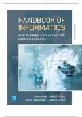 TEST BANK FOR Handbook of Informatics for Nurses & Healthcare Professionals 7th edition by Toni Hebda &comma; Melody Rose&comma; Kathleen Hunter ISBN&colon; 978-0138106355  COMPLETE GUIDE ALL CHAPTERS COVERED 100&percnt; VERIFIED A&plus; GRADE ASSURED&excl;&excl;&excl;&excl;NEW LATEST UPDATE&excl;&excl;&excl;&excl;