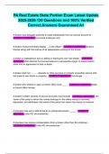 PA Real Estate State Portion Exam Latest Update 2025-2026 120 Questions and 100&percnt; Verified Correct Answers Guaranteed A&plus;