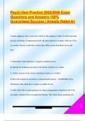 PSYCH HESI EXAM PACKAGE DEAL QUESTIONS AND VERIFIED DETAILED ANSWERS | 100% GUARANTEED PASS | ALREADY GRADED A+