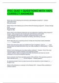 ITEC QUIZ 1 QUESTIONS WITH 100&percnt; CORRECT ANSWERS 