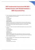 VATI Fundamentals Assessment RN 2025 &ndash; Verified Answers with Detailed Solutions &vert; 100&percnt; Guaranteed Pass