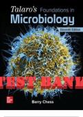 Test Bank - Talaro&rsquo;s Foundations in Microbiology&comma; 11th Edition by Barry Chess&comma; &lpar;All Chapters Included 1-27&rpar;
