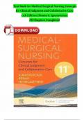 TEST BANK FOR Medical-Surgical Nursing&colon; Concepts for Clinical Judgment and Collaborative Care 11th Edition by Donna D&period; Ignatavicius&comma; Nicole M&period; Heimgartner ISBN&colon; 978-0323878265 COMPLETE GUIDE 100&percnt; VERIFIED A&plus; GRADE ASSURED&excl;&excl;&excl;&excl;&excl;NEW LATEST UPDATE&excl;