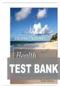 TEST BANK FOR Health Promotion Throughout the Life Span 10th Edition by Carole Lium Edelman, Elizabeth Connelly Kudzma  ISBN:978-0323761406 COMPLETE GUIDE ALL CHAPTERS COVERED 100% VERIFIED A+ GRADE ASSURED!!!!NEW LATEST UPDATE!!!!!