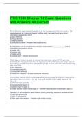 ITEC 1000 Chapter 12 Exam Questions and Answers All Correct 
