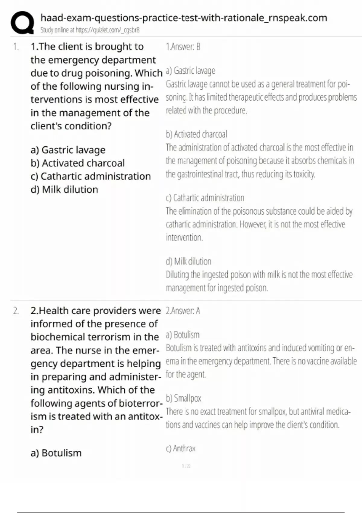 Hamd Test Questions HAAD Exam Questions Practice Test / Score 100% / 2025 Update / Study ...