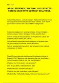 NR-503 EPIDEMIOLOGY FINAL 2025 UPDATED  ACTUAL EXAM WITH CORRECT SOLUTIONS&period;