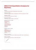 WGU C723 Quantitative Analysis for Business Questions and Answers Best rated A&plus; Guaranteed Success Latest Update