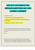 CON 3910 U04 EXAM ACTUAL 2025&sol;2026 QUESTIONS AND 100&percnt; CORRECT ANSWERS