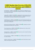 CMRP Baseline Quiz Overview UPDATED  ACTUAL  Exam Questions and CORRECT  Answers