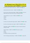 Air MEthods Exam UPDATED ACTUAL   Exam Questions and CORRECT Answers