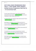 NCTI FINAL EXAM&colon; PROGRESSION FIELD  TECH 3- 4 TEST EXAM&vert; LATEST UPDATE &vert;  Verified Answers Progression&colon; Field Tech III - IV Conventional Q&sol;A