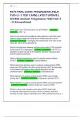 NCTI FINAL EXAM&colon; PROGRESSION FIELD  TECH 2- 3 TEST EXAM&vert; LATEST UPDATE &vert;  Verified Answers Progression&colon; Field Tech II - III Conventional  