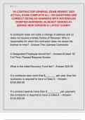 VA CONTRACTOR GENERAL EXAM NEWEST 2025  ACTUAL EXAM COMPLETE ALL 100 QUESTIONS AND  CORRECT DETAILED ANSWERS WITH RATIONALES  &lpar;VERIFIED ANSWERS&rpar; &vert;ALREADY GRADED A&plus;  &lpar;BRAND NEW VERSION&excl;&excl;&rpar;&sol; LATEST EXAM&excl;&excl;&excl; 