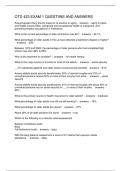 OTD 423 EXAM 1 QUESTIINS AND ANSWERS