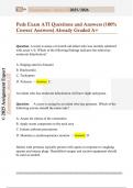 Peds Exam ATI Questions and Answers &lpar;100&percnt;  Correct Answers&rpar; Already Graded A&plus;