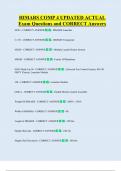 HIMARS COMP 4 UPDATED ACTUAL  Exam Questions and CORRECT Answers 