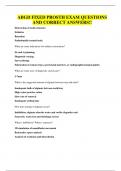 ABGD FIXED PROSTH EXAM QUESTIONS AND CORRECT ANSWERS