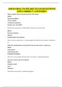 ABGD ORAL PATH 2025 EXAM QUESTIONS AND CORRECT ANSWERS&excl;&excl;