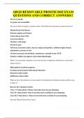 ABGD REMOVABLE PROSTH 2025 EXAM QUESTIONS AND CORRECT ANSWERS&excl;