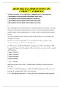 ABGD 2025 EXAM QUESTIONS AND CORRECT ANSWERS&excl;