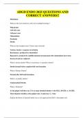 ABGD ENDO 2025 QUESTIONS AND CORRECT ANSWERS&excl;
