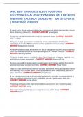 WGU D084 EXAM 2025 CLOUD PLATFORM SOLUTIONS EXAM &lpar;QUESTIONS AND WELL DETAILED ANSWERS&rpar; &vert; ALREADY GRADED A&plus; &vert; LATEST UPDATE &vert; PROFESSOR VERIFIED