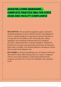 ASSISTED LIVING MANAGERS &ndash; COMPLETE PRACTICE Q&A FOR STATE EXAM AND FACILITY COMPLIANCE